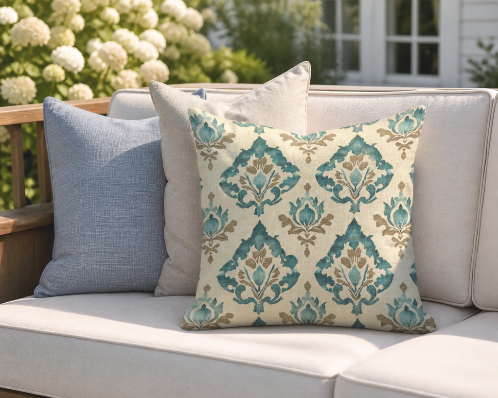 How To Mix Outdoor Pillows (No Chaos)